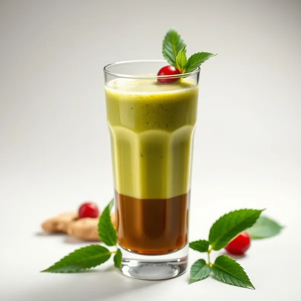 Smoothie de Thé Matcha et Gingembre Tropical