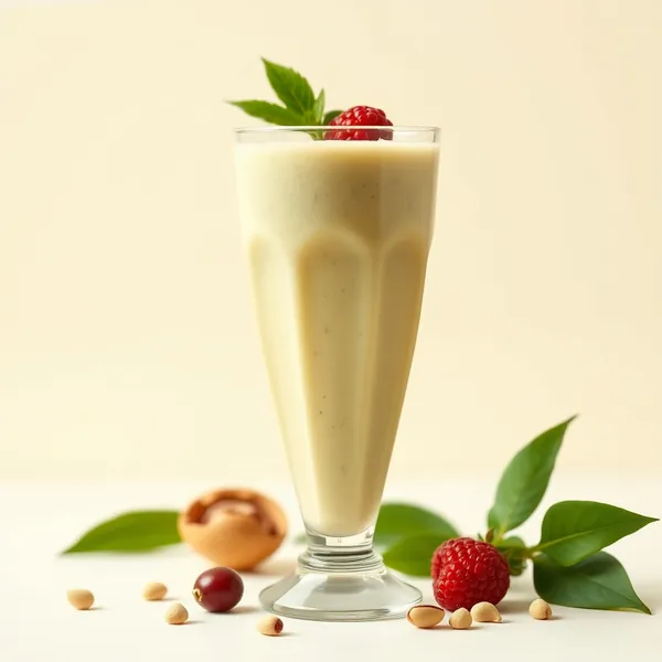 Smoothie de Leite de Pistache e Gengibre Tropical