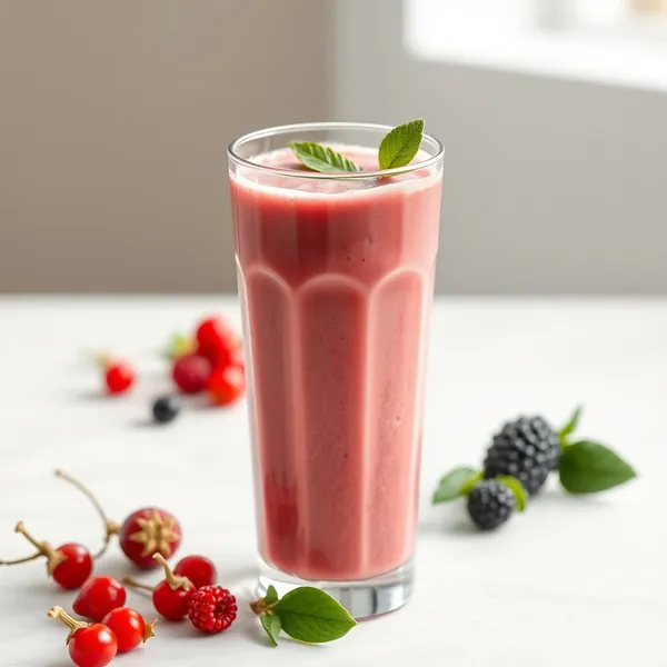 Smoothie Tropical de Fruta Goji e Leite de Caju