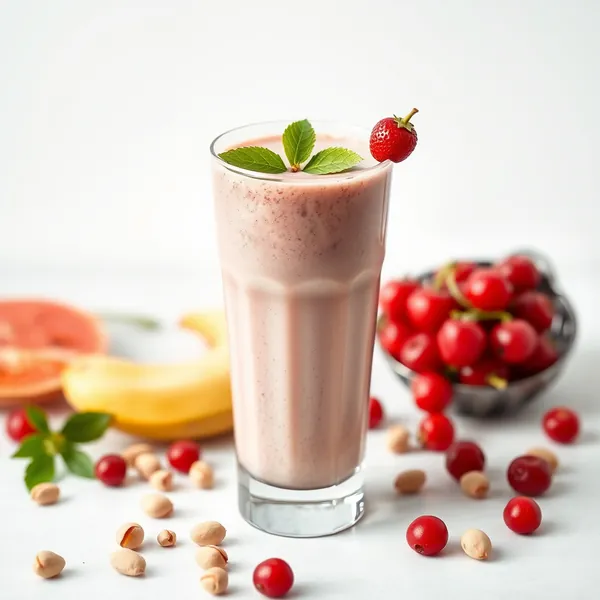 Smoothie de Leite de Pistache e Baya Goji Tropical