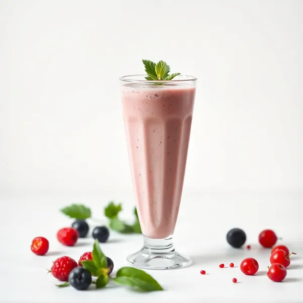 Smoothie aus Dinkelmilch und Goji-Beeren
