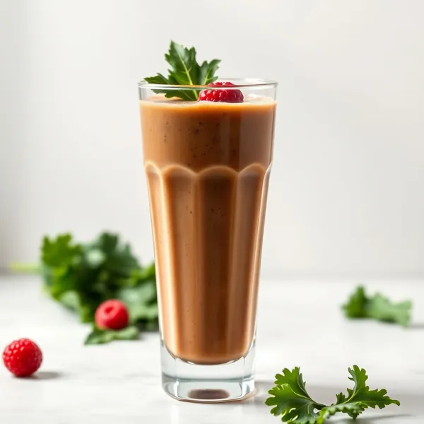 Batido Frío de Café con Kale Tropical