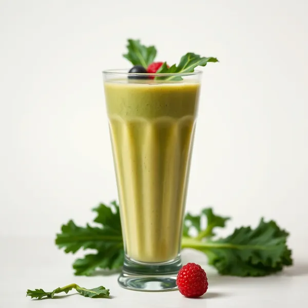 Smoothie di Kale Tropicale e Latte di Farro