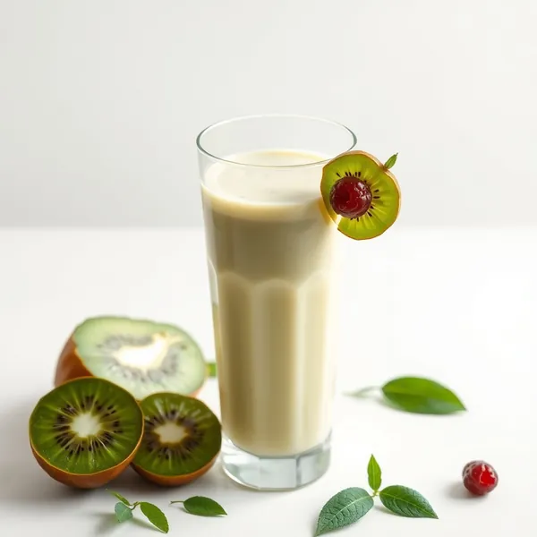 Smoothie Tropical de Kiwi e Leite de Cânhamo
