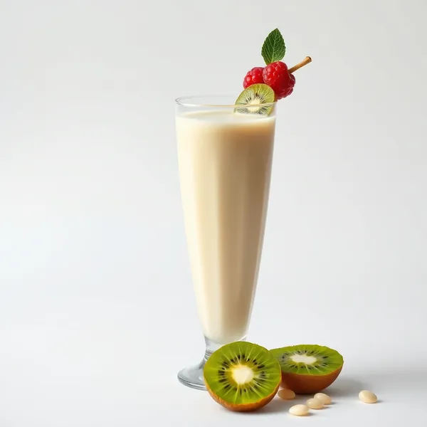 Smoothie de Kiwi Tropical e Leite de Macadamia