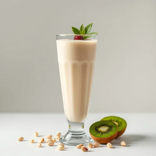 Tropischer Kiwi Pistazien Milchshake
