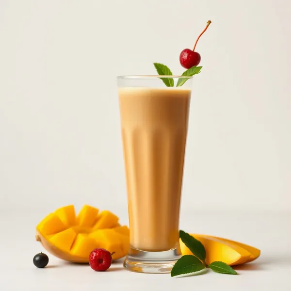Smoothie de Café Froid et Mangue Tropicale