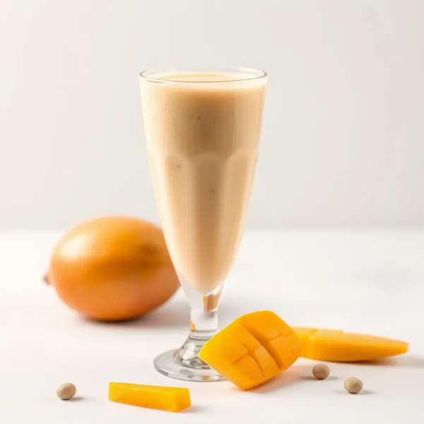 Tropischer Mango-Erbsenmilch-Smoothie