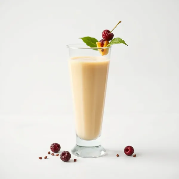 Batido de Manga Tropical e Leite de Espelta