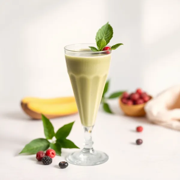 Smoothie Tropical au Matcha et Lait de Noisette