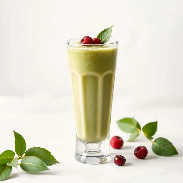 Smoothie Tropical au Matcha et Lait de Chanvre