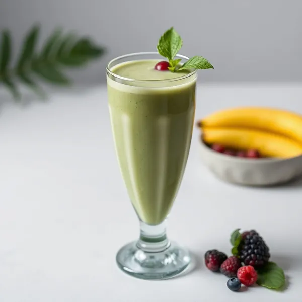 Smoothie Tropical de Matcha e Kefir