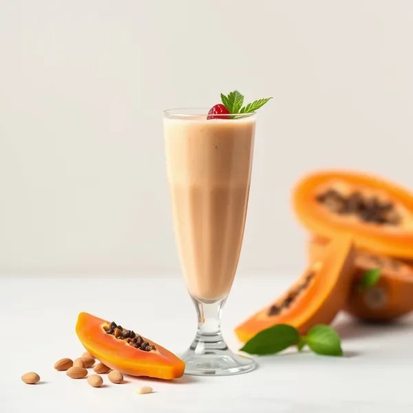 Smoothie de Papaye et Lait d'Amande
