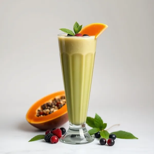 Smoothie de Papaye et Matcha