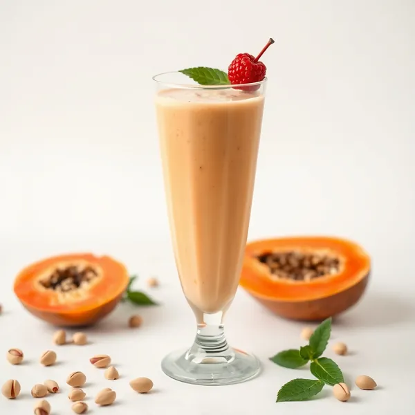 Smoothie de Papaya e Leite de Pistache