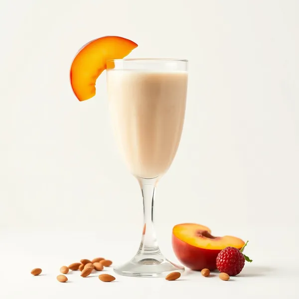 Smoothie de Pêche Tropical, Amande et Lait de Coco