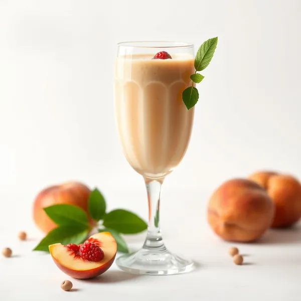Tropical Peach Hazelnut Milk Smoothie