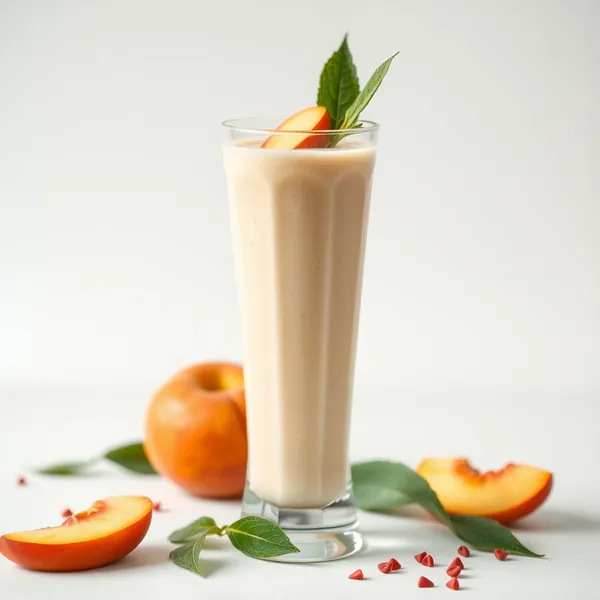 Smoothie de Pêssego e Leite de Cânhamo