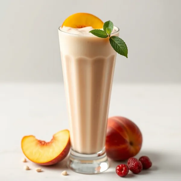Tropical Peach Macadamia Milk Smoothie