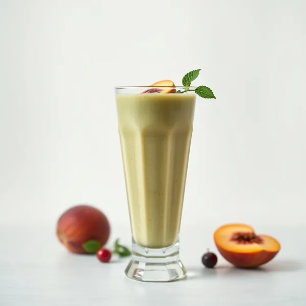 Tropical Peach Matcha Tea Smoothie