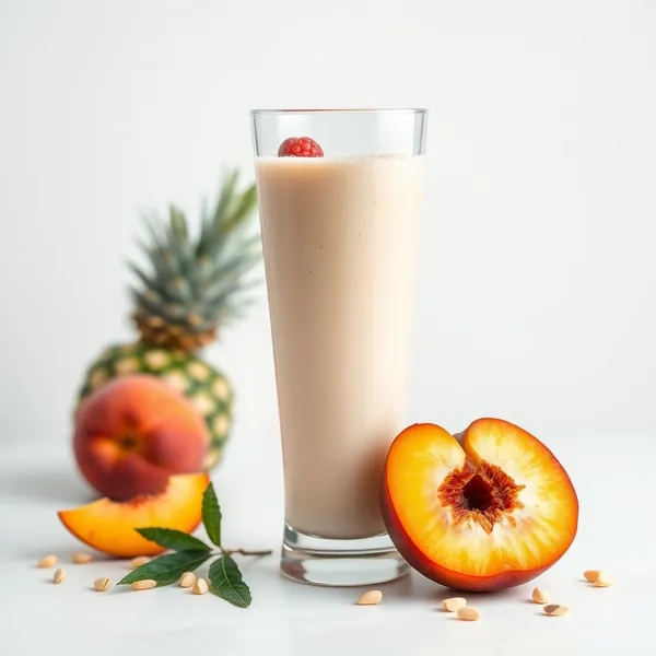 Tropical Peach Pistachio Milk Smoothie