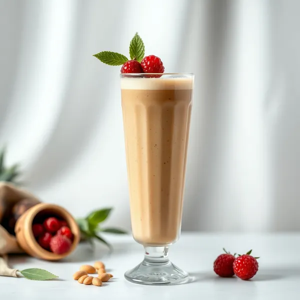 Smoothie de Café Frio com Manteiga de Amendoim Tropical