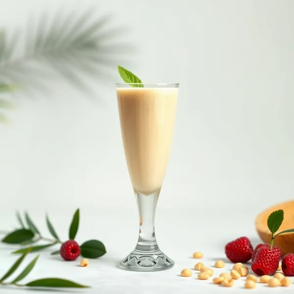 Smoothie de Manteiga de Amendoim e Leite de Macadamia Tropical