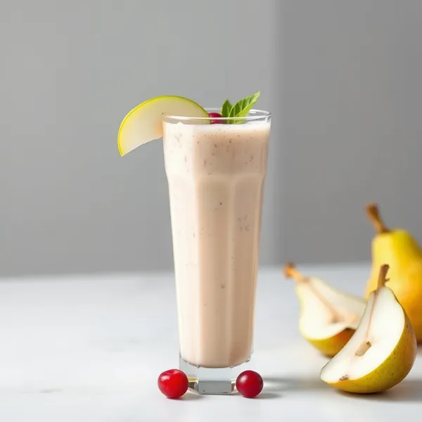Smoothie de Poire Tropicale et Eau de Coco