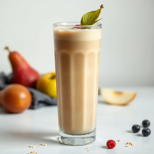 Batido de Pera Tropical e Leite de Aveia