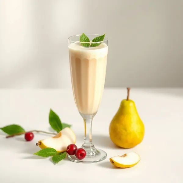 Smoothie de Poire Tropicale et Lait de Riz