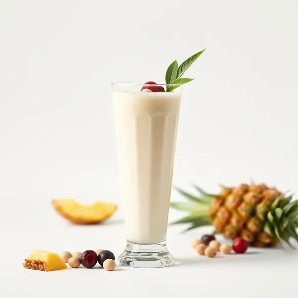Batido de Piña y Leche de Macadamia