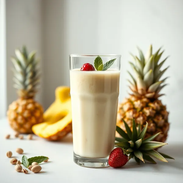 Tropical Pineapple Pistachio Milk Smoothie