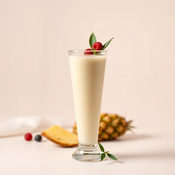 Tropical Pineapple Rice Milk Smoothie