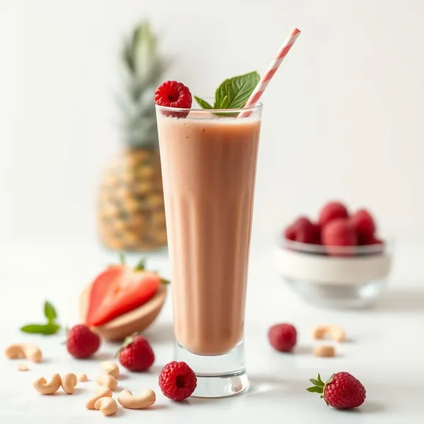 Batido de Leite de Caju e Proteína Tropical