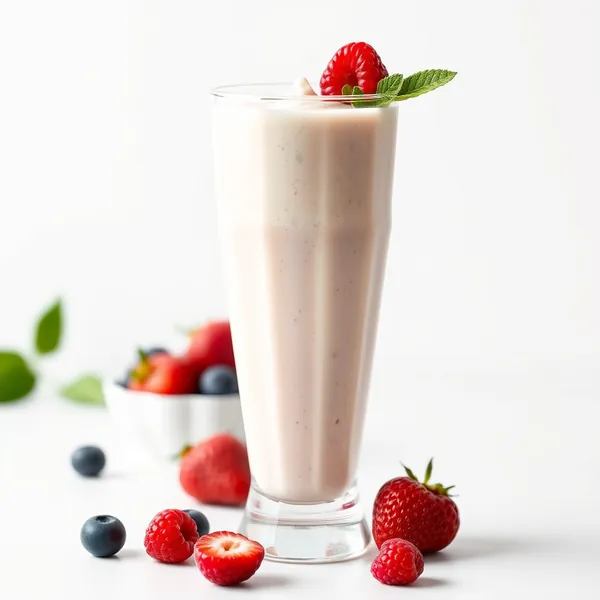 Batido de Iogurte Grego e Proteína Tropical