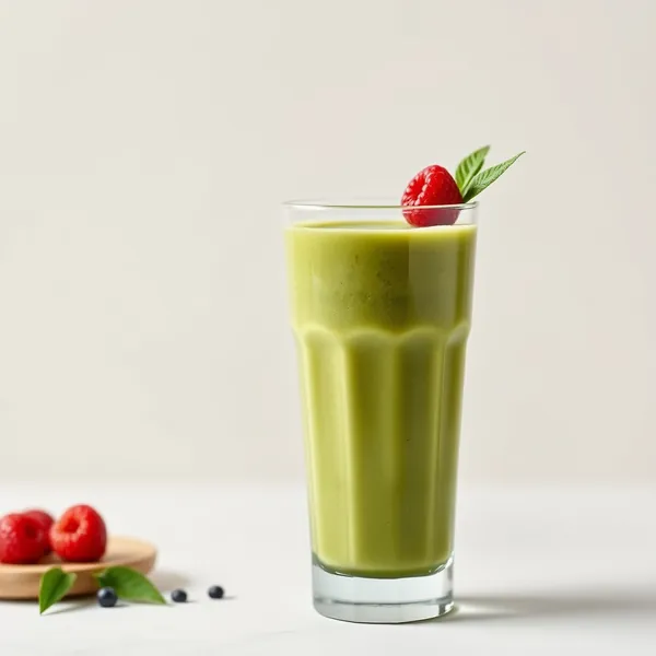 Batido de Chá Matcha com Proteína Tropical
