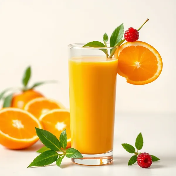 Smoothie de Protéine Tropicale avec Jus d'Orange