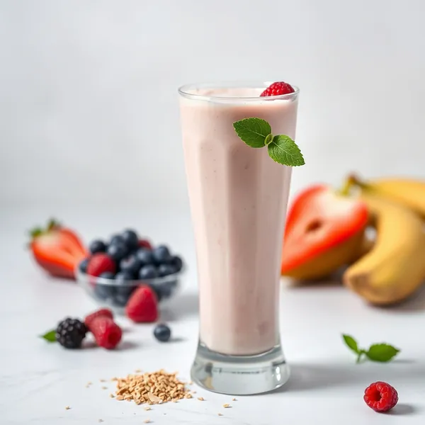 Smoothie au Lait d'Espautre et Protéine Tropicale