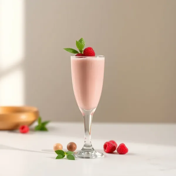 Tropical Raspberry Hazelnut Milk Smoothie