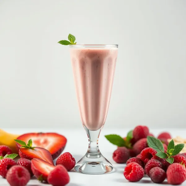 Tropical Raspberry Hemp Milk Smoothie