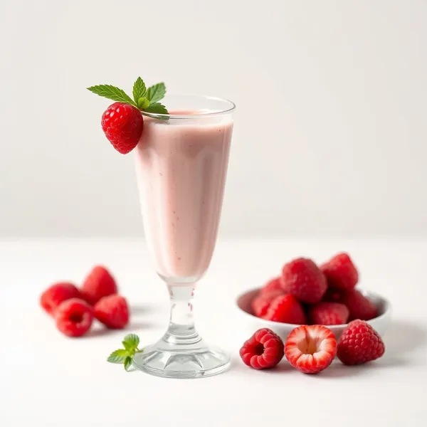 Tropical Raspberry Kefir Milk Smoothie