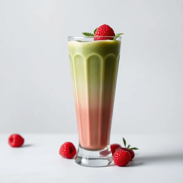 Tropical Raspberry Matcha Tea Smoothie