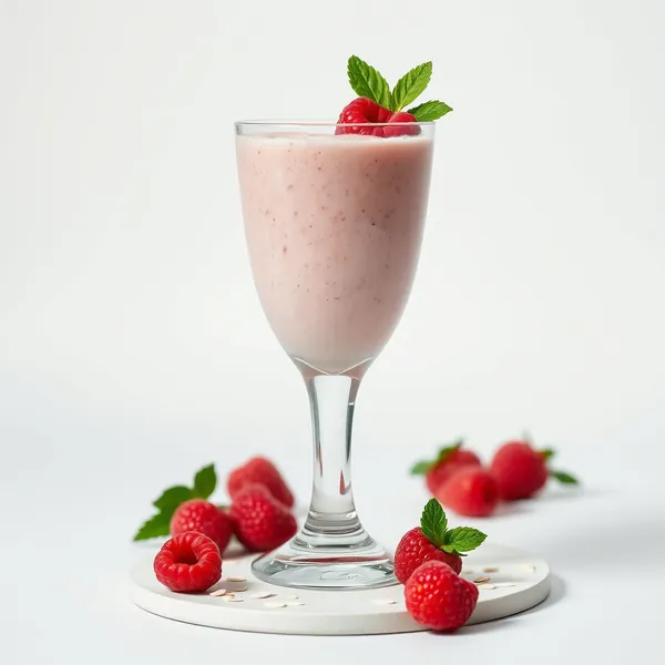 Tropical Raspberry Oat Milk Smoothie