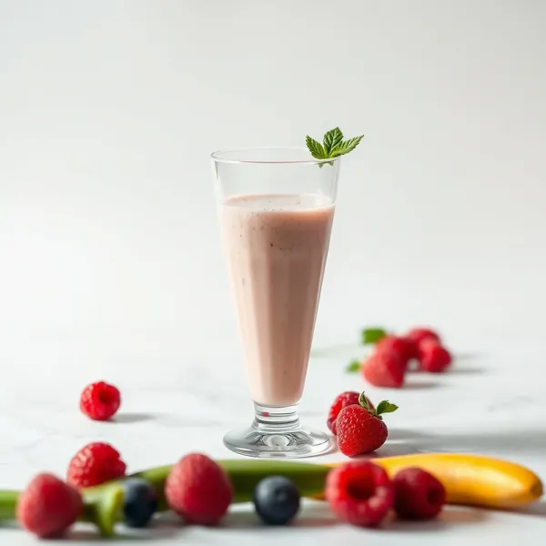 Smoothie au Lait de Pois et Framboise Tropical