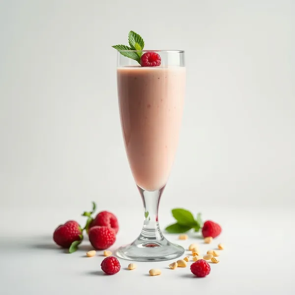Smoothie di Lampone Tropicale e Pistacchio