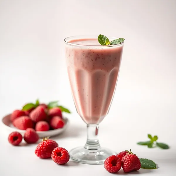 Batido de Arroz com Framboesa Tropical