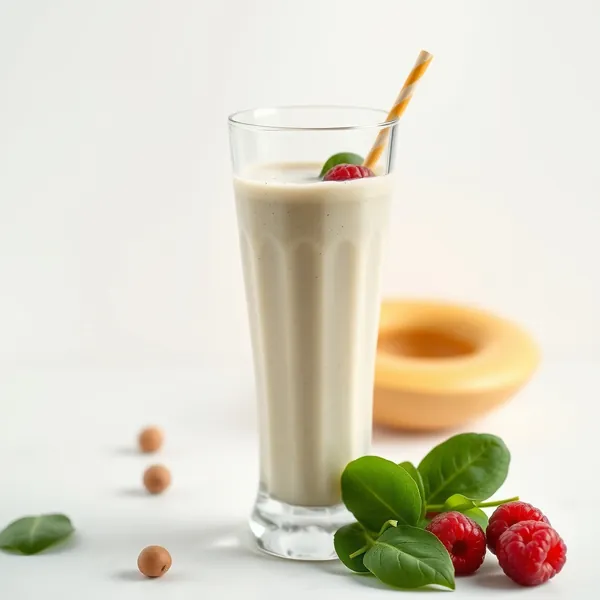 Tropical Spinach Hazelnut Milk Smoothie