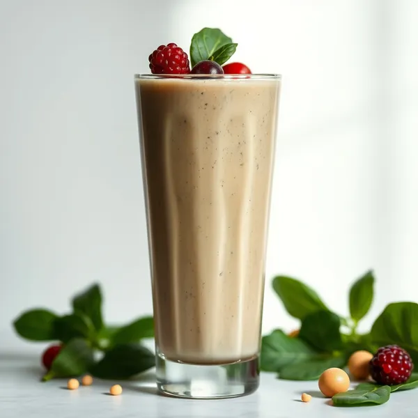Smoothie de Espinafre Tropical e Leite de Macadamia