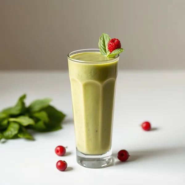 Smoothie de Thé Matcha et Épinards Tropicaux