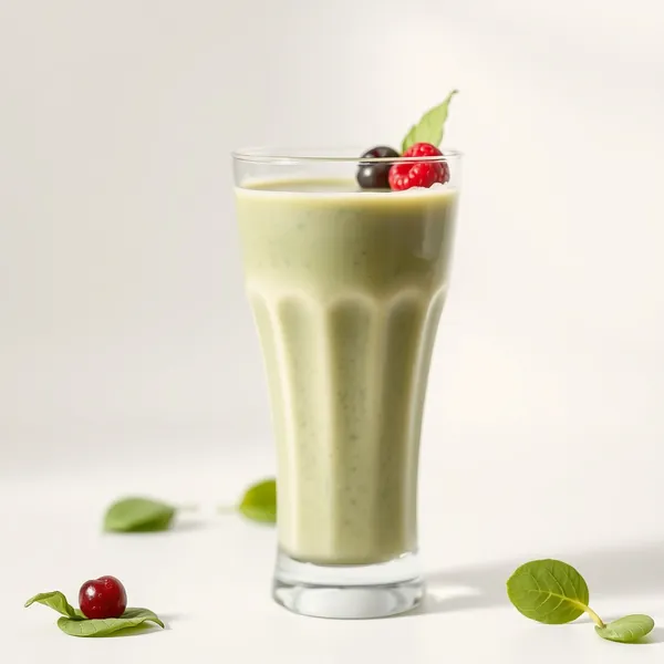 Batido de Espinacas Tropical y Leche de Espelte